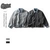 Мужская ретро-куртка QIYOU из японского денима и шерсти с пэчворком для весны/осени
