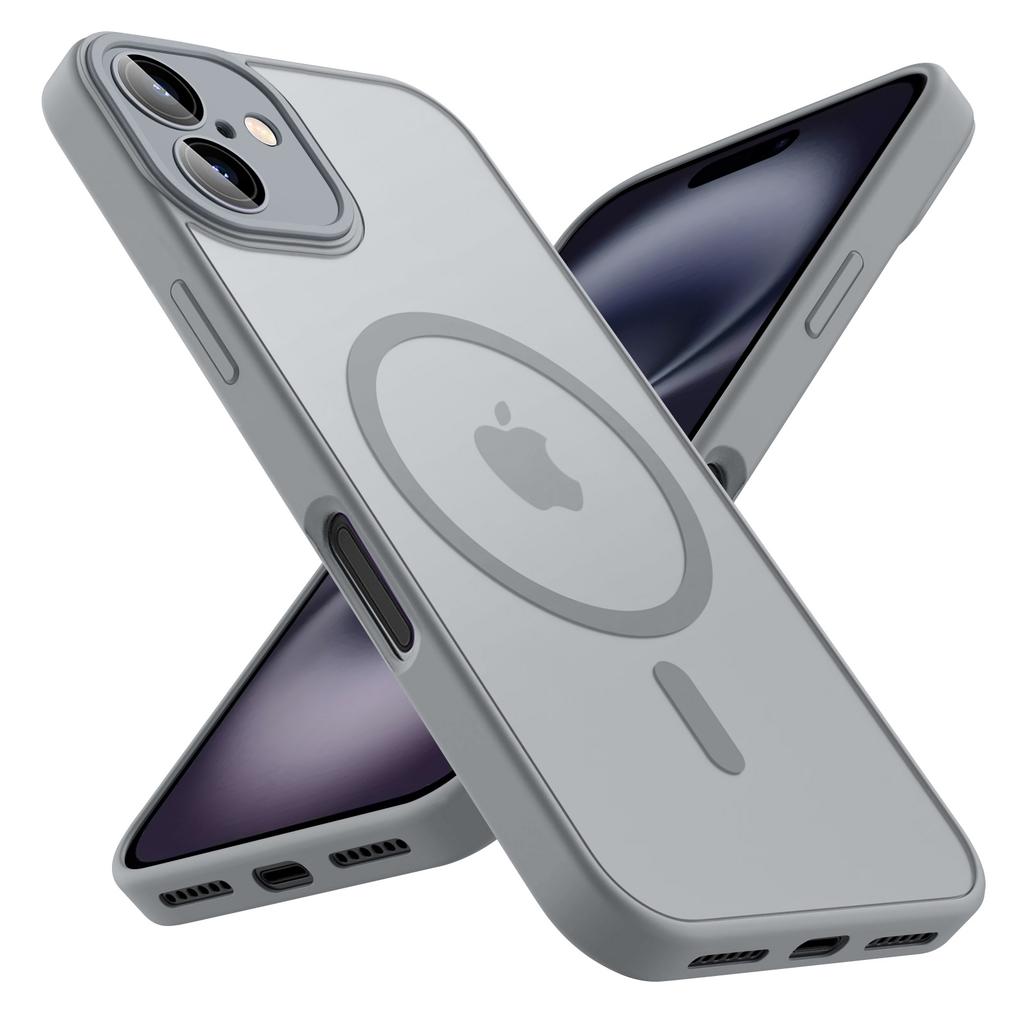 Роскошный прозрачный магнитный чехол для телефона для iPhone 17 16 15 14 13 12 11 Pro Max Plus Для Magsafe Магнитная беспроводная зарядка Чехол