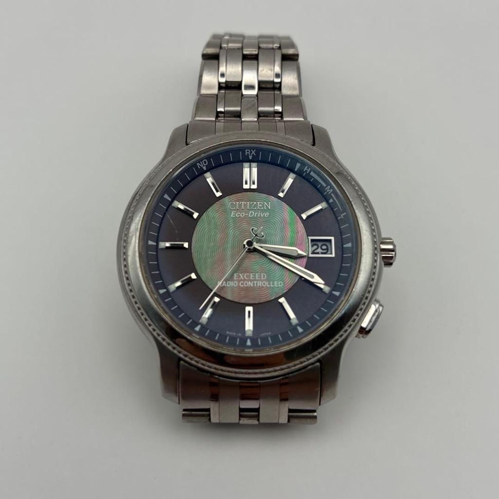 Б/у Мужские часы Citizen Exceed H410-T007716 Титановые