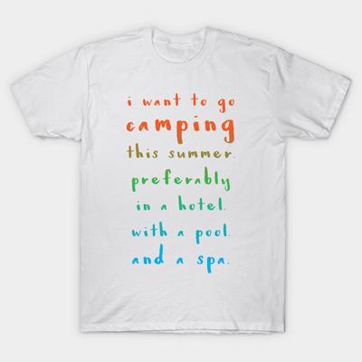 Футболка женская Want To Go Camping Harajuku Print Kawaii футболка летняя с коротким рукавом женская футболка топ футболка