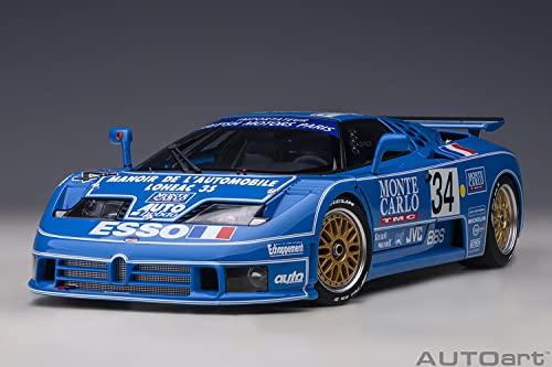AUTOart 1/18 Scale Bugatti EB110 SS 1994 #34 Le Mans 24 Hours Race Finished Model 89417