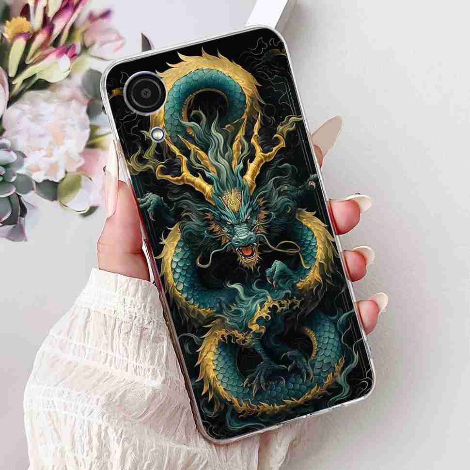 Для Samsung A03 Core Чехол Мягкий Силикон Милый Рисованный Чехол-Крышка с Сердечками Для Samsung Galaxy A03 Core SM-A032F TPU Fundas Capa