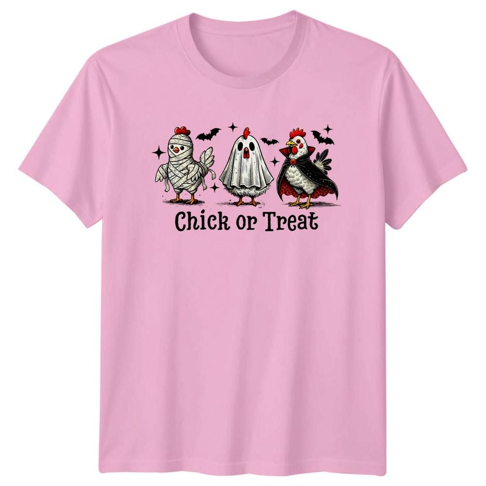 Chick Or Treat Halloween Chicks Holiday Unisexs Unisexs Graphic Tee