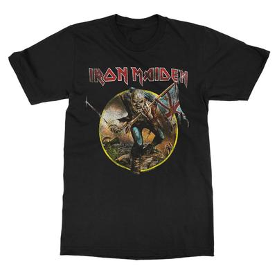 Iron Maiden The Trooper Мужская футболка с коротким рукавом, хлопковая футболка, ретро, метал-группа, оверсайз топы, брендовая футболка, мужская одежда, уличная одежда
