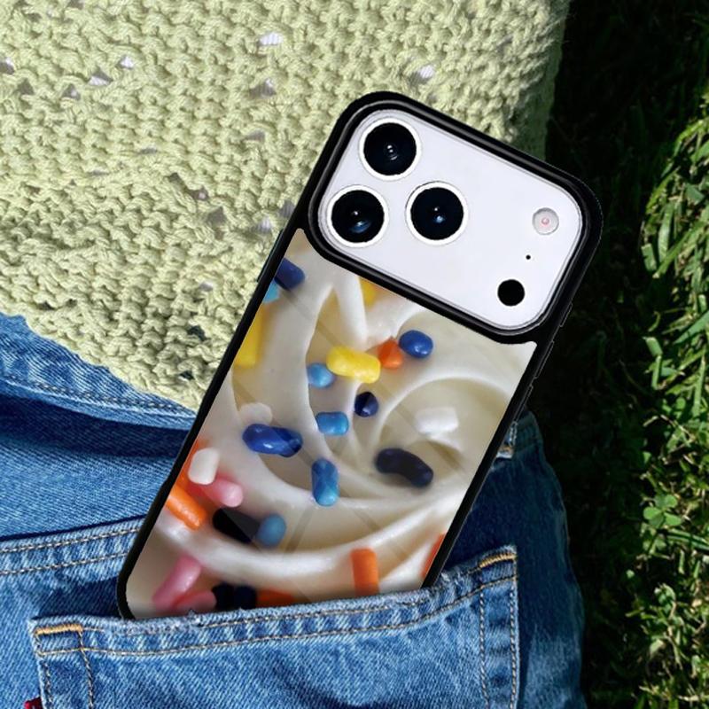 Чехол для телефона 'Торт Зефир Глазурь Шарики' для IPhone 11 12 13 14 15 16e 17 Pro Max Coque для IPhone 17 Air