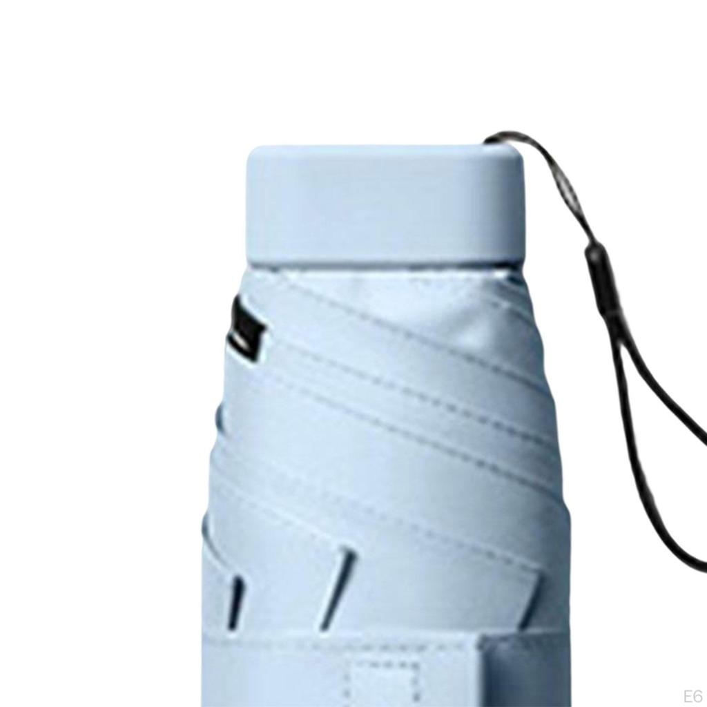 Зонт с футляром Компактный дизайн Идеально подходит для путешествий Легкий портативный зонтик от солнца на открытом воздухе и дождя