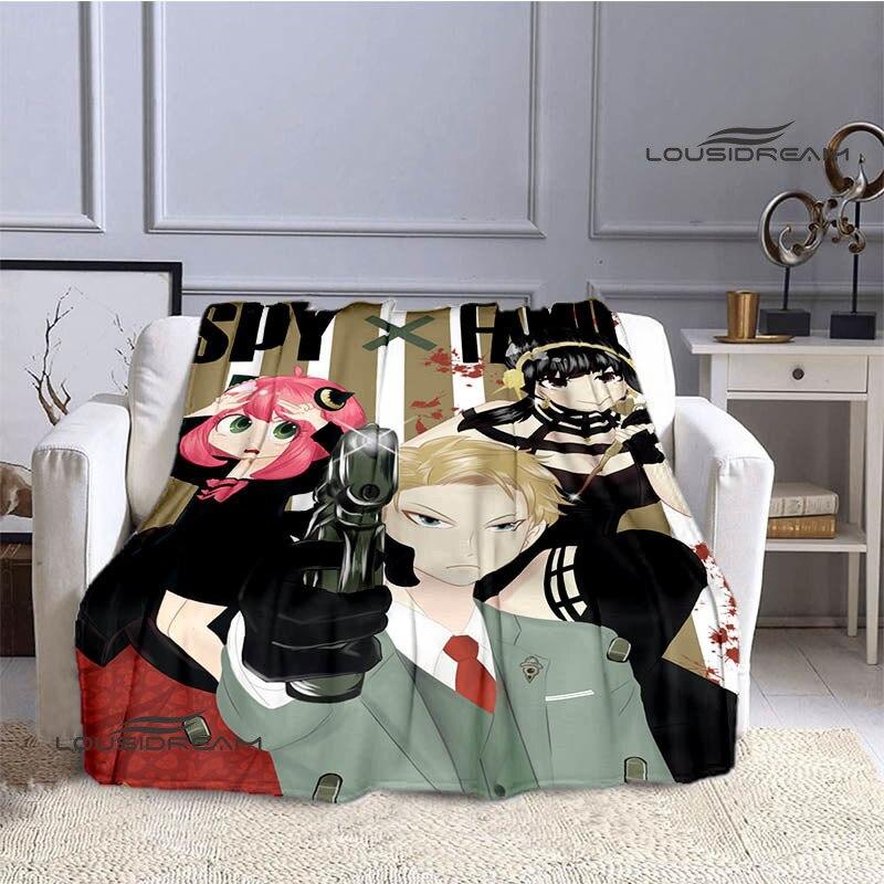 Семейное одеяло с принтом аниме «шпион х», теплое одеяло для девочек и детей, фланелевое мягкое уютное одеяло, домашнее дорожное одеяло, подарок на день рождения