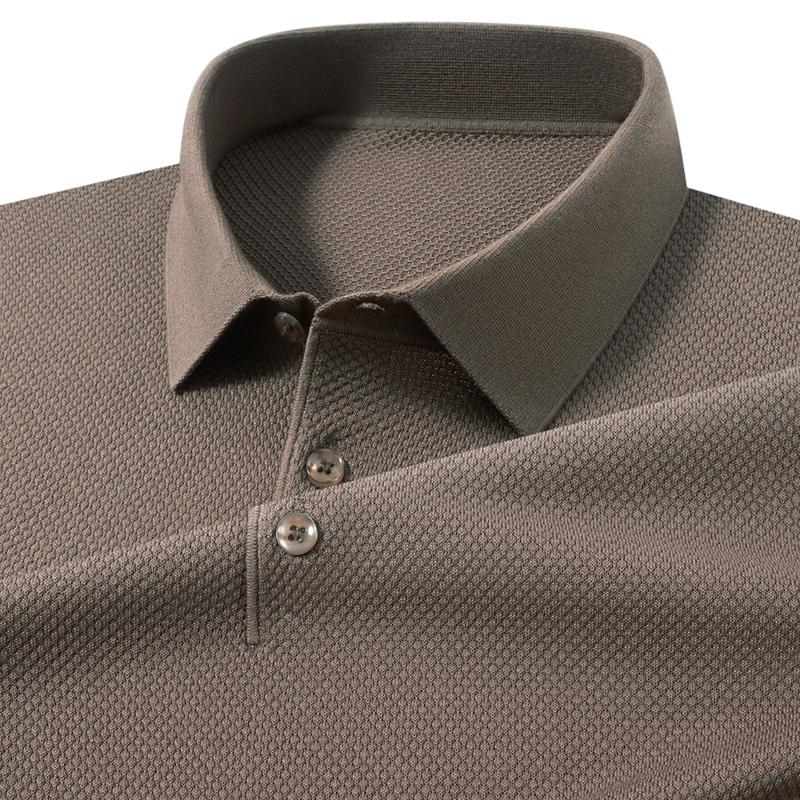 Summer Men's Business and Leisure Lapel Knit Sweater