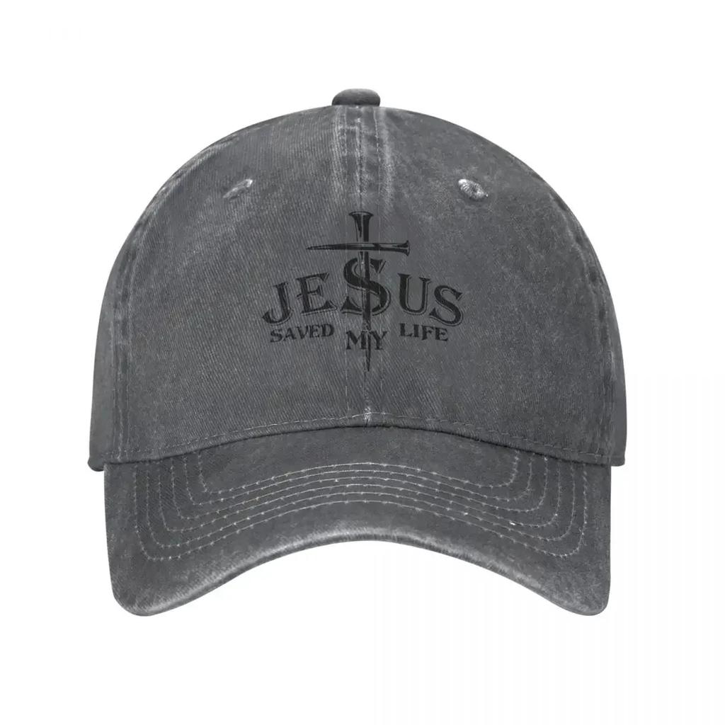 Винтажная бейсболка с надписью «Jesuuss Saved My Life», мужская шляпа Casquette