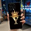 Ударопрочный чехол для пары с начальной буквой короны для Doogee N55/N55 Plus/N55 Pro, корпус с узором короны, мягкий силикон, черный чехол