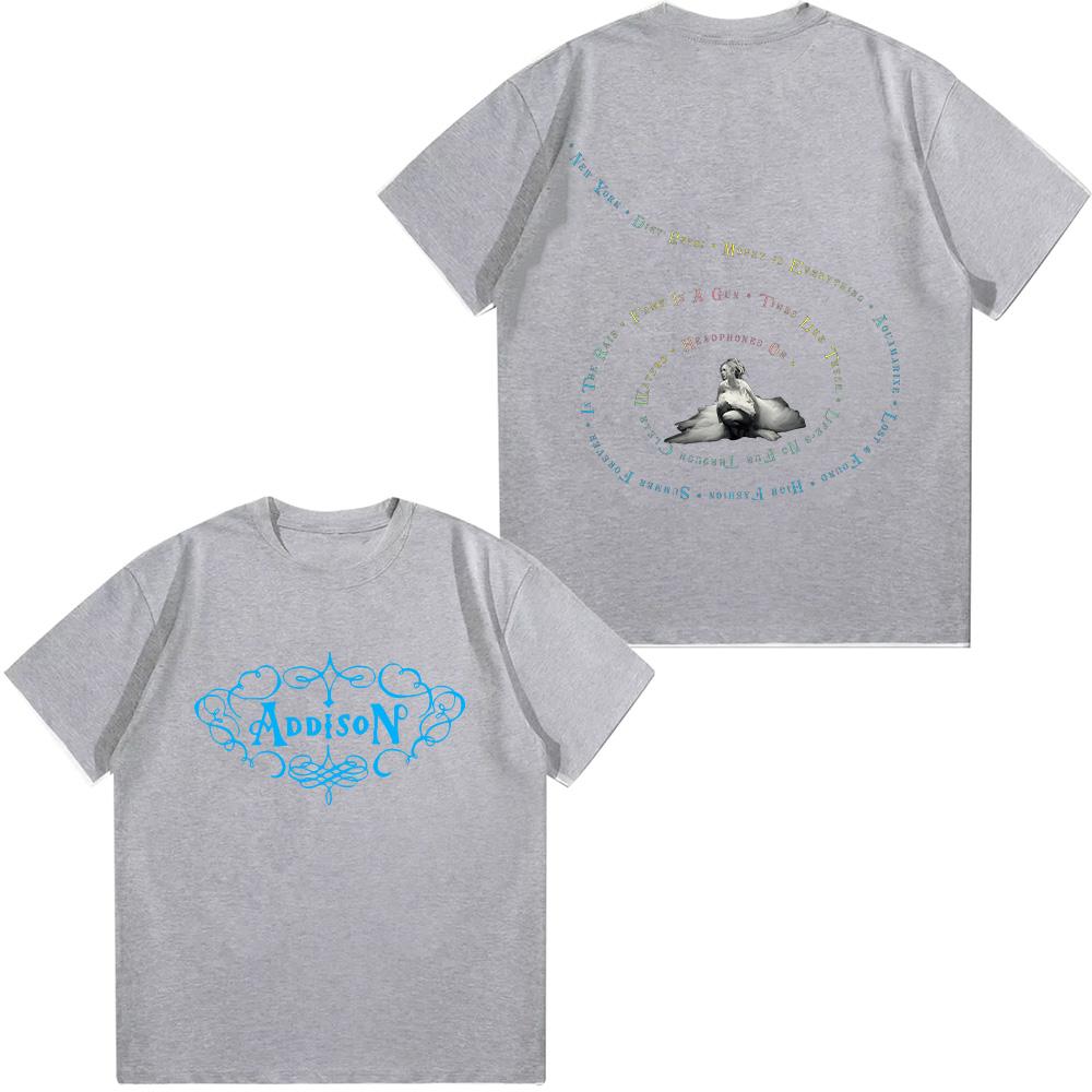 Addison Rae Pop Music T Shirt Addison The Album Tees Dreamy Art Aesthetic Tee-shirt Women Casual Clothing Y2K Short Sleeve Cotton Tee Unisex Tops