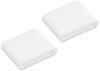 Yamazaki Jitsugyo Plastic Bag Eco Holder Tower L Cap Set of 2 White W1.8 X D0.4 X H1.5 Tower 4742