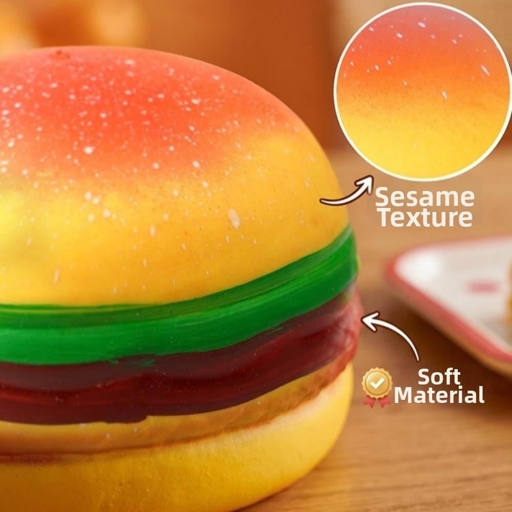 Slow Rebound Hamburger Stress Pinch Le Soft Squeeze Sensory Fidget Bread Autism Sensory Toy