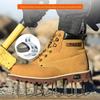 High Quality Safety Shoes Steel Toe Men's Boots Anti-smash Anti-puncture Work Boots Wear-resistant Slip-Resistant Winter Boots
