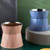 High-Footed Cat Bowl, Large Capacity Cat Bowl Dog Feeder Bowl Plastic Stainless Steel Dog Food Basin