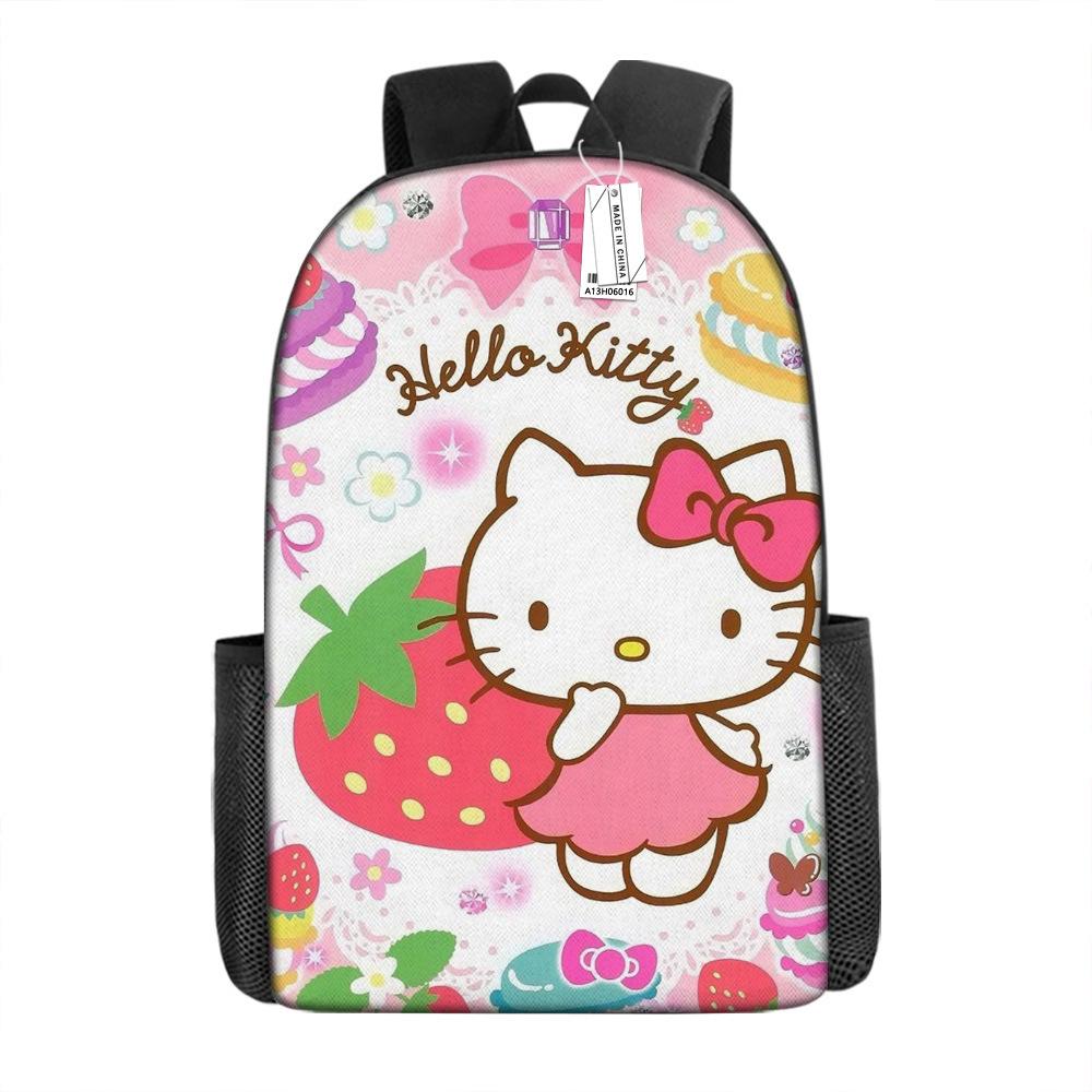 Мультяшный рюкзак Hello Kitty Школьная сумка Ello Kitty Рюкзак с цифровой печатью