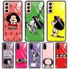 Чехол из закаленного стекла с милым аниме Mafalda для Samsung Galaxy S21 S20 Ultra S10 Plus Lite S20fe 5g S10e S9 S8, бампер, чехол