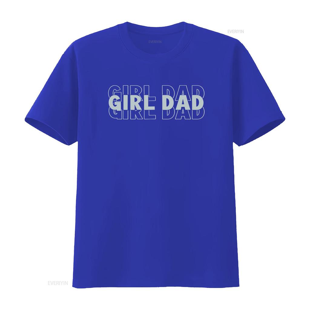 girl dad Funny Fathers Day T Shirt vintage Washed Stylish Unisex fashion homme Casual Versatile Slightly Top For Everyday Wear