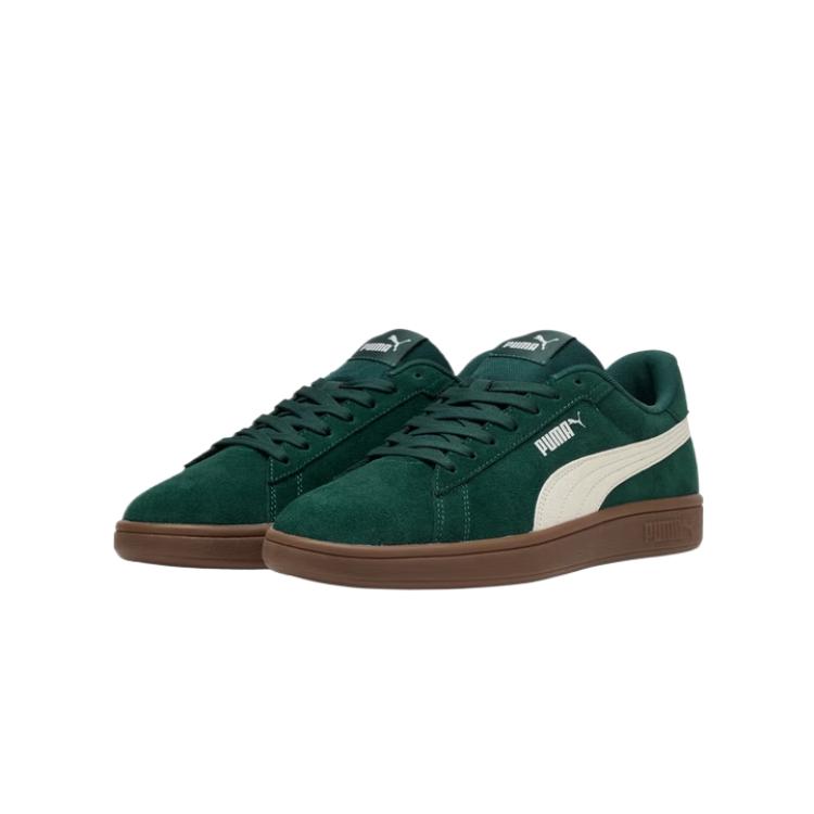 Puma Smash Classic Универсальные Ретро Удобные Дышащие Кроссовки с Низким Верхом Унисекс Кроссовки Зеленый 390984-27