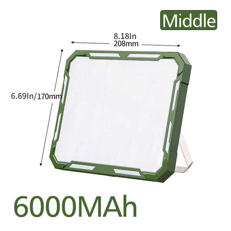 Перезаряжаемый светодиодный кемпинговый фонарь, 6 режимов освещения, мощный водонепроницаемый портативный подвесной фонарик для улицы, аварийное освещение