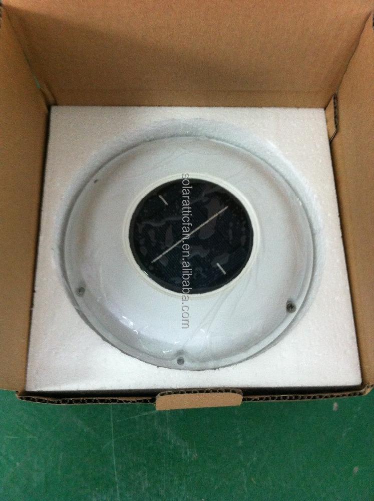 Solar Roof Vent Fan Automatic Ventilator for Caravan Boat Greenhouse Mobile Toilet Bathroom and Pet House Max 11.6 CFM