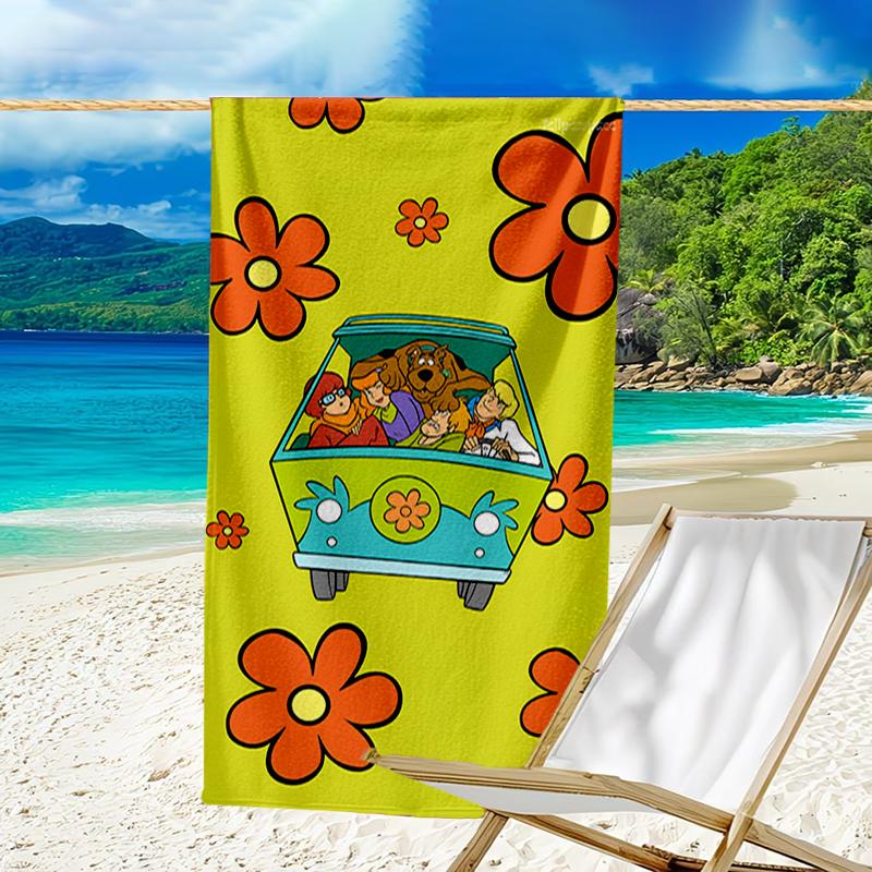 Ultra-Soft Beach Towel with Scooby-Doo Theme,Ideal for Pool - Camping, Diving - Perfect Travel Essential, Vibrant Beach Towel.