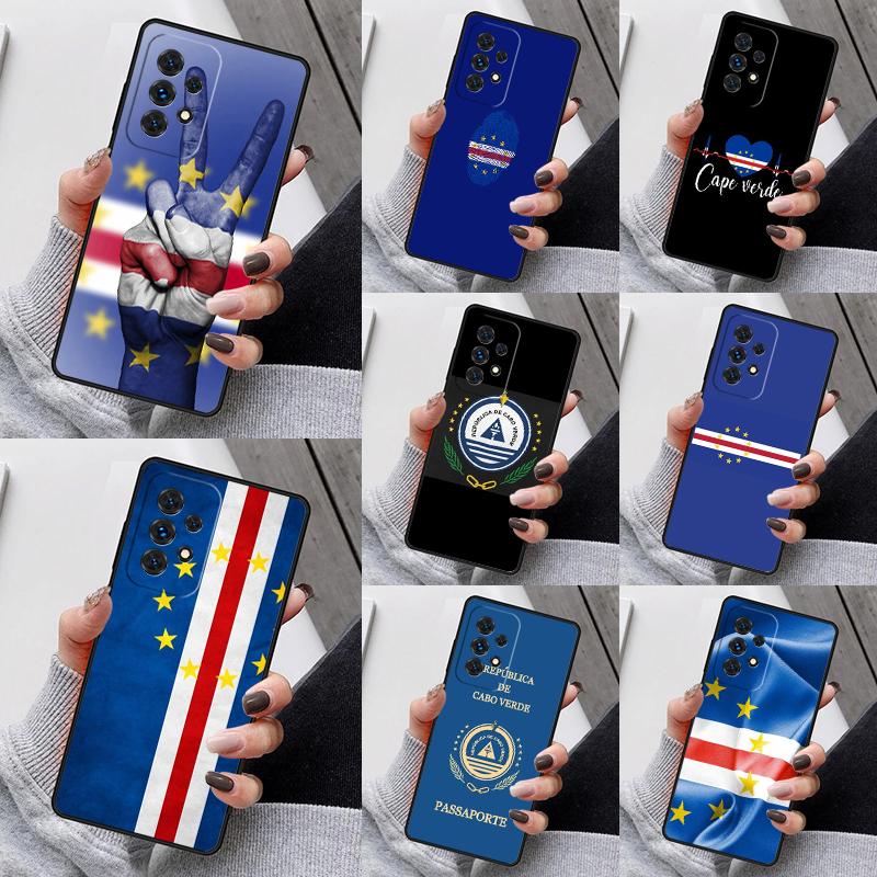 Cape Verde Flag Phone Case For Samsung Galaxy S25 S23 S30 S8 S21 S20 FE S24 S22 Note 10 20 S8 Plus lite Ultra
