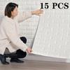 3D Marble Wall Stickers DIY Foam Brick 3D Wallpaper Self Adhesive Waterproof Wall Decor Living Room Wall Sticker