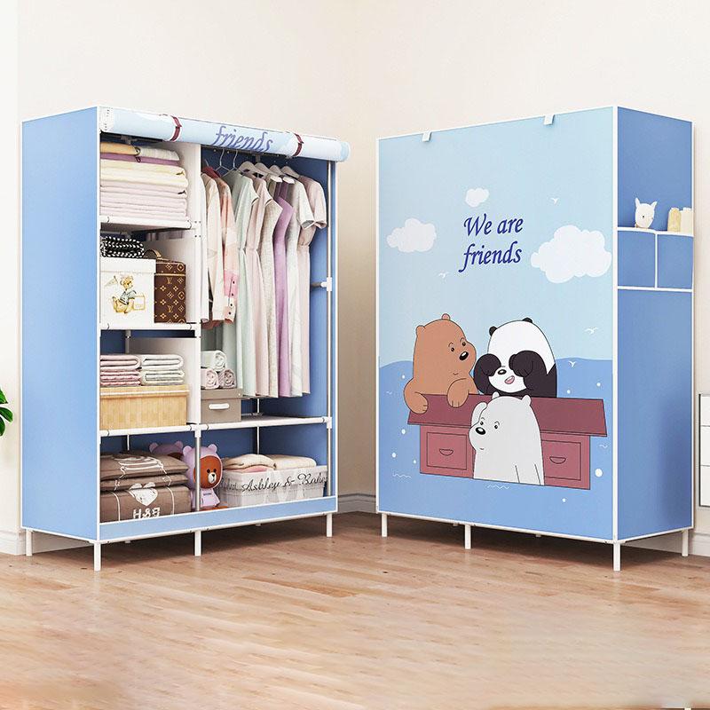 Шкаф Простые тканевые шкафы Компактный шкаф для хранения пыли Подвесной складной G Портативный шкаф для спальни