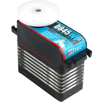 Hitec D845WP 36845 Сервопривод Полностью водонепроницаемый IP67 Высокий крутящий момент Стальная шестерня 12 бит 4096 шагов Высокое разрешение 32 бит Высокоскоростной тактовый процессор Радиоуправление