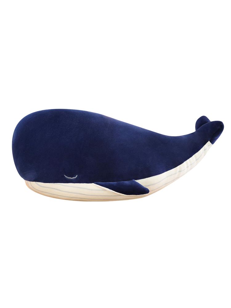 25-85cm Cartoon Super Soft Plush Toy Sea Animal Big Blue Whale Soft Toy Stuffed Animal Fish Children's Birthday Gift