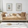 Autumn and Winter Plush Super Soft Quilted Sofa Cushion Modern Simple Solid Color Non-Slip Sofa Cushion Covers