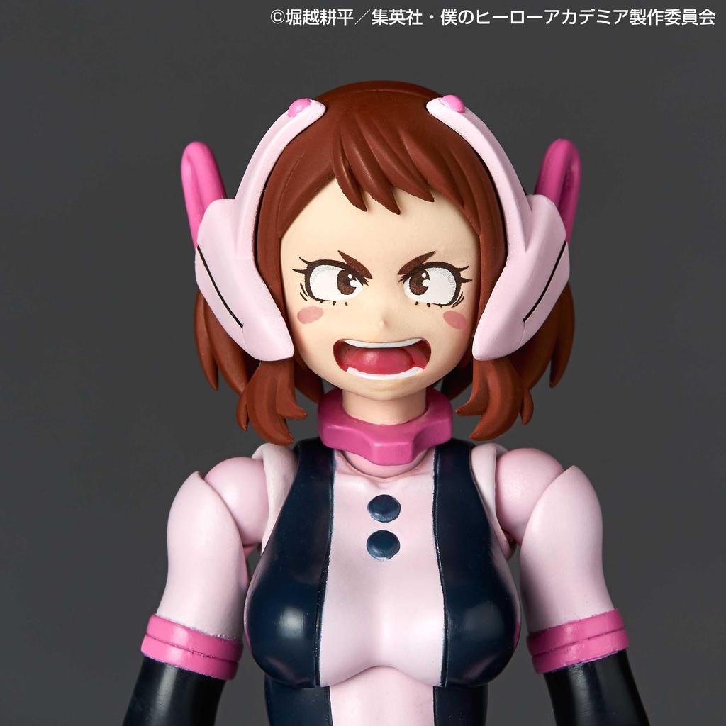 Kaiyodo Revoltech My Hero Academia Очако Урарака Высота 130 мм, окрашенная подвижная фигурка, приблизительная. ПВХ и АБС без масштаба