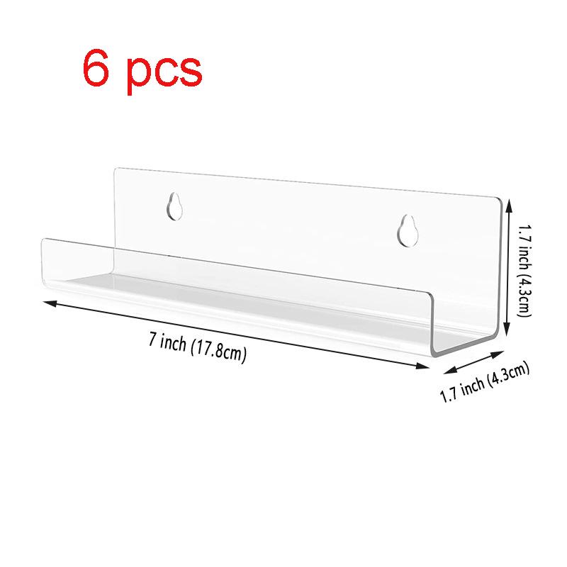 4/6/8 шт. Акриловая подставка для демонстрации пластинок 4/7/12 дюймов Прозрачная Настенная полка-держатель для виниловых пластинок Стойка для хранения альбомов с LP-пластинками