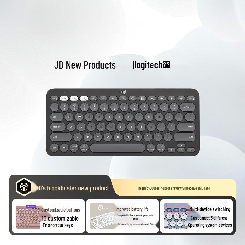 Logitech K390 Ультратонкая Беспроводная Bluetooth-клавиатура