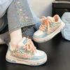Zhao Ruth Dopamine White Shoes Women's New Versatile Original Platform Casual Board Shoes