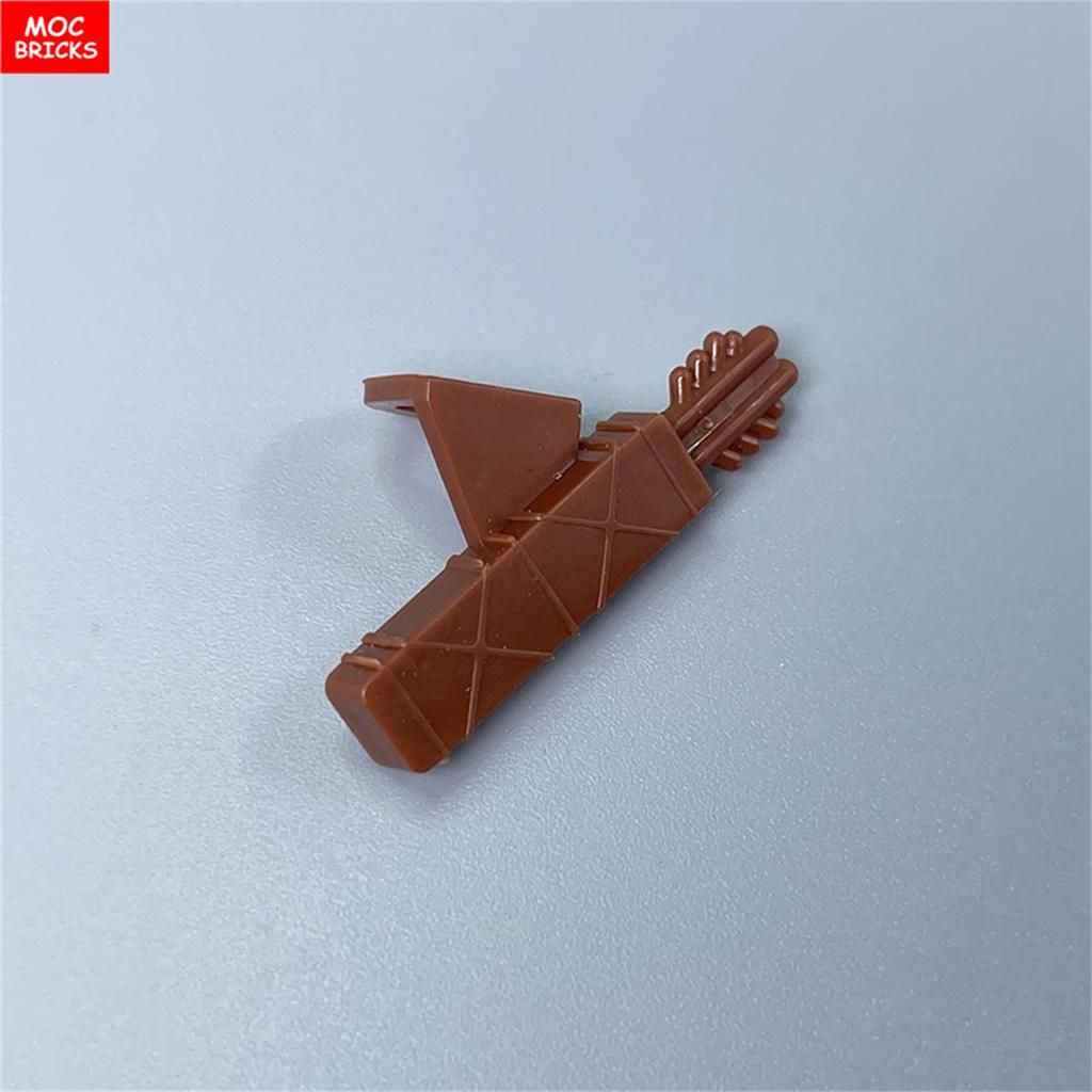10 шт./лот MOC Кирпичи Оружие Меч Доспехи Воин Лук Стрела Образовательные Строительные Блоки Фигурки Игрушки для детей