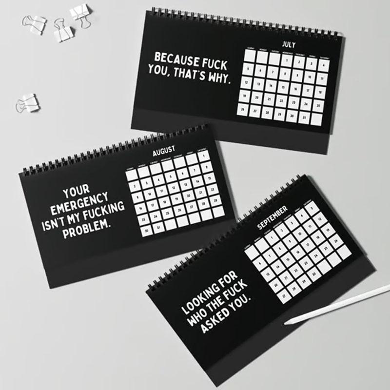 2026 Things I Want To Say At Work Desk Calendar, Funny Office Desktop Flip Calendar With Sarcastic Humorous Quotes