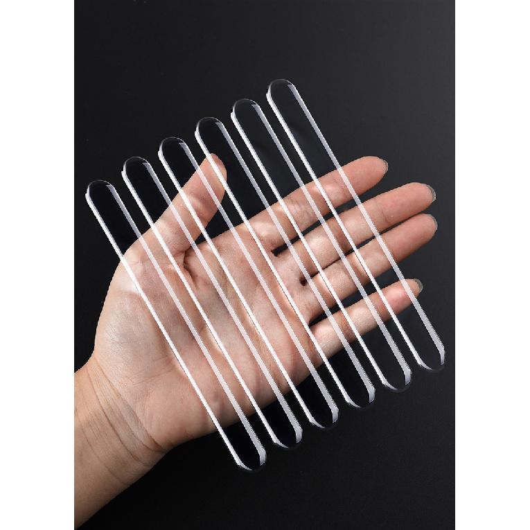 Car Door Edge Guard Transparent Anti-Collision Strips Rubber Stickers Edge Protection Guards Rear View Mirror Protective Strip Interior Mirrors 6