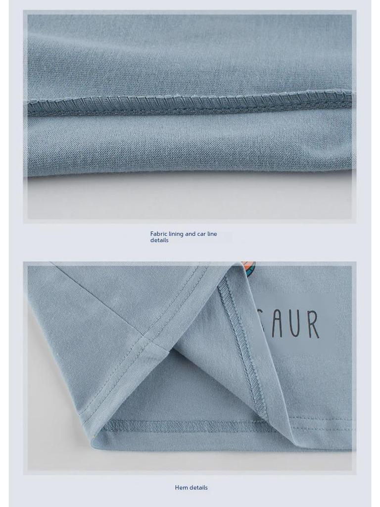 27kids Детская футболка с длинными рукавами и подкладкой для мальчиков из коллекции осень 2025 в корейском стиле