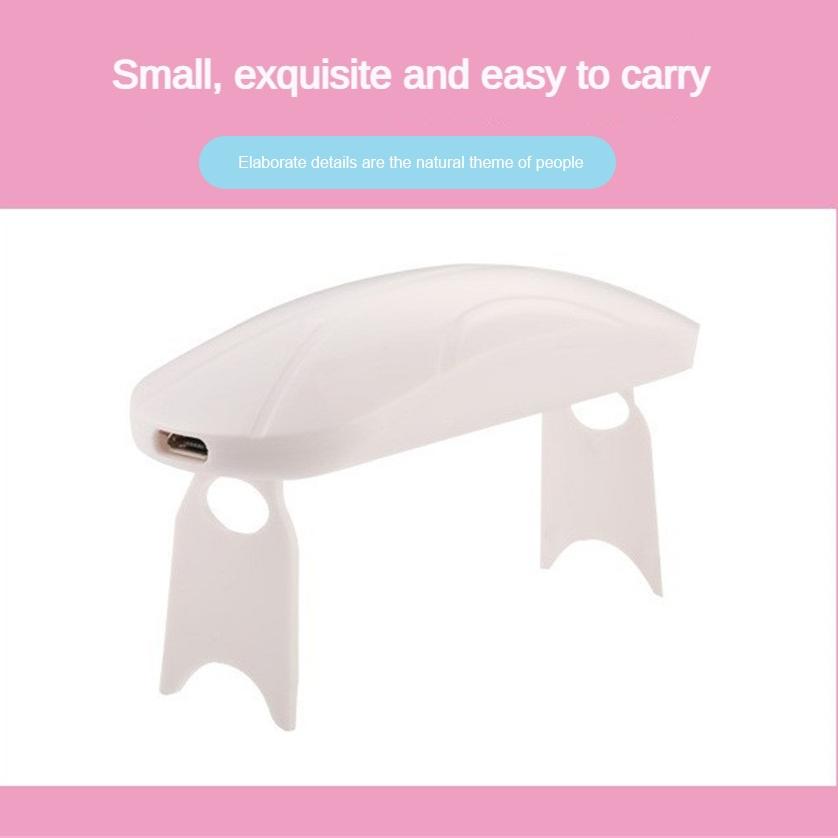 Мини-машина для сушки ногтей Микро УФ-светодиодная лампа Портативная USB-машина для отверждения геля для ногтей Складной лак для ногтей Быстросохнущее освещение 2 скорости