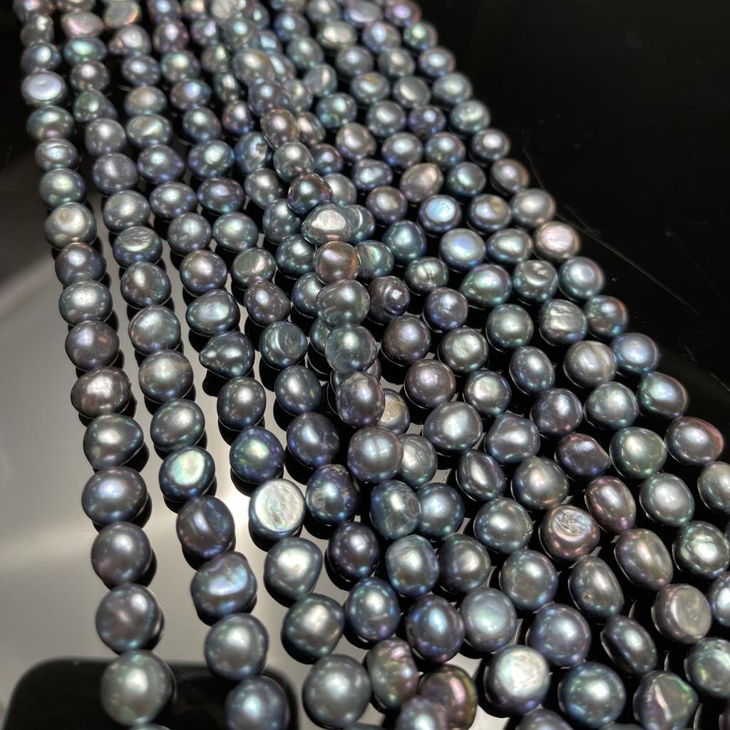 Подвеска своими руками из нерегулярного черного жемчуга 9-10 мм для изготовления ювелирных изделий своими руками, ожерелье, серьги, браслет, аксессуар, длина 36 см