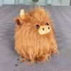 Игрушка Плюшевая Шотландская Корова Хайленд Милое Мягкое Животное Подвеска Супер Мягкая Игрушка Кукла Аксессуары для Рюкзака Рождественский Подарок