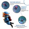 Resin Aquarium Mini Floating Diver Fine Craftsmanship Exquisite Details Fish Tank Layout Prop Underwater World Ornaments