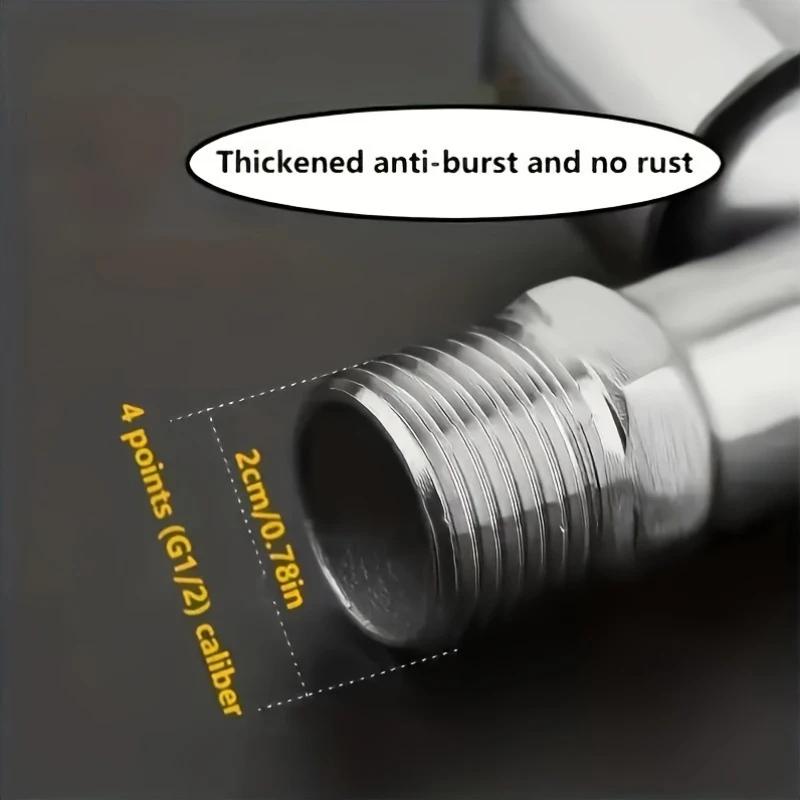 Washing machine faucet G1/2 interface, easy to open/close compression valve single hole installation faucet modern design