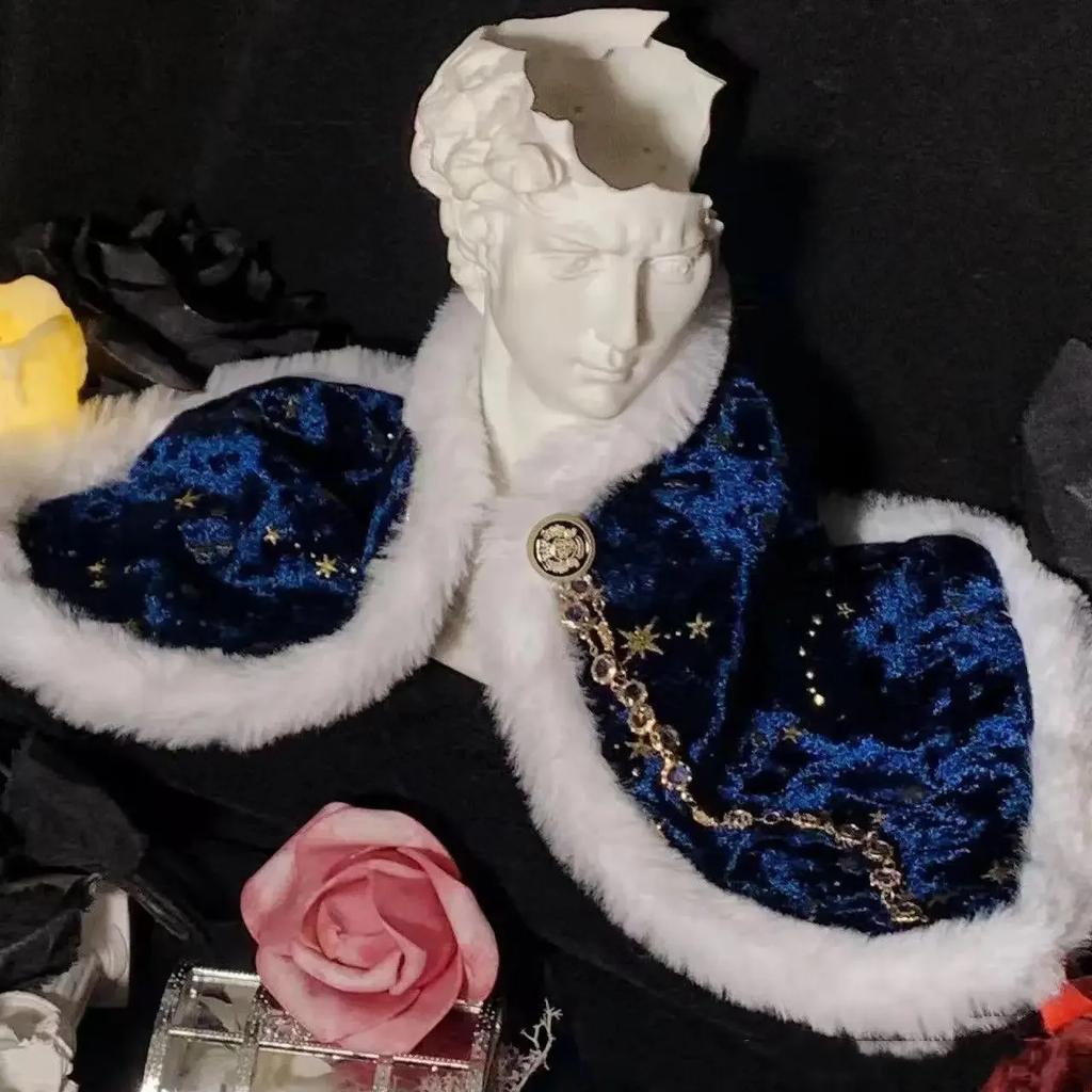 Блестящий Ретро 20 см Хлопковый Наряд для Куклы Костюм Сделай Сам Нарядный Плащ Мобильные Наборы Корона Набор Красного Пламени с Драгоценными Камнями Игрушки для Детей Подарки