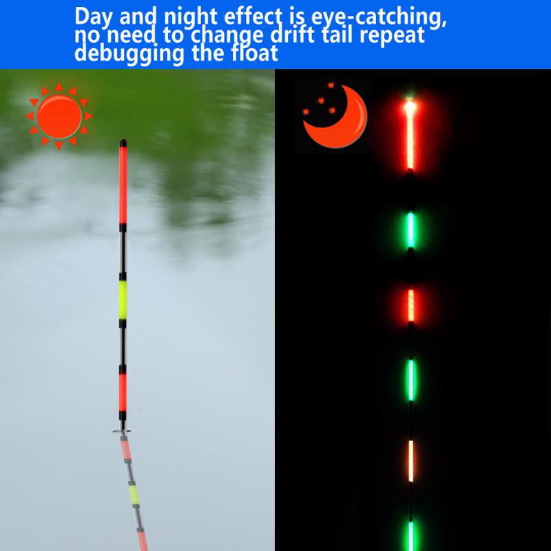 JIGEECARP 1pc New Nano Fishing Float Shadowless Super-bright and Ultra-Sensitive Electronic Float Day Night Usable Float Tackle