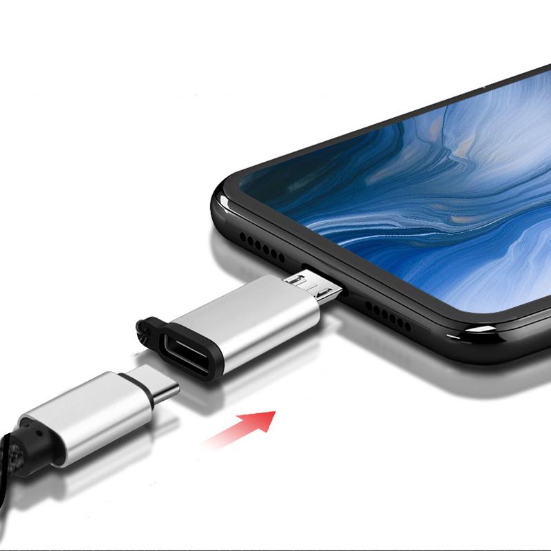 USB Type-C Адаптер Type C на Micro USB Женский на Мужской Конвертеры для Зарядного Устройства и Кабеля Данных Xiaomi Samsung Адаптер USB-C