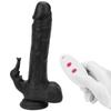 Черный электрический фаллоимитатор, автоматический пенис, женский мастурбатор, мягкий силиконовый выдвижной вибратор с подогревом