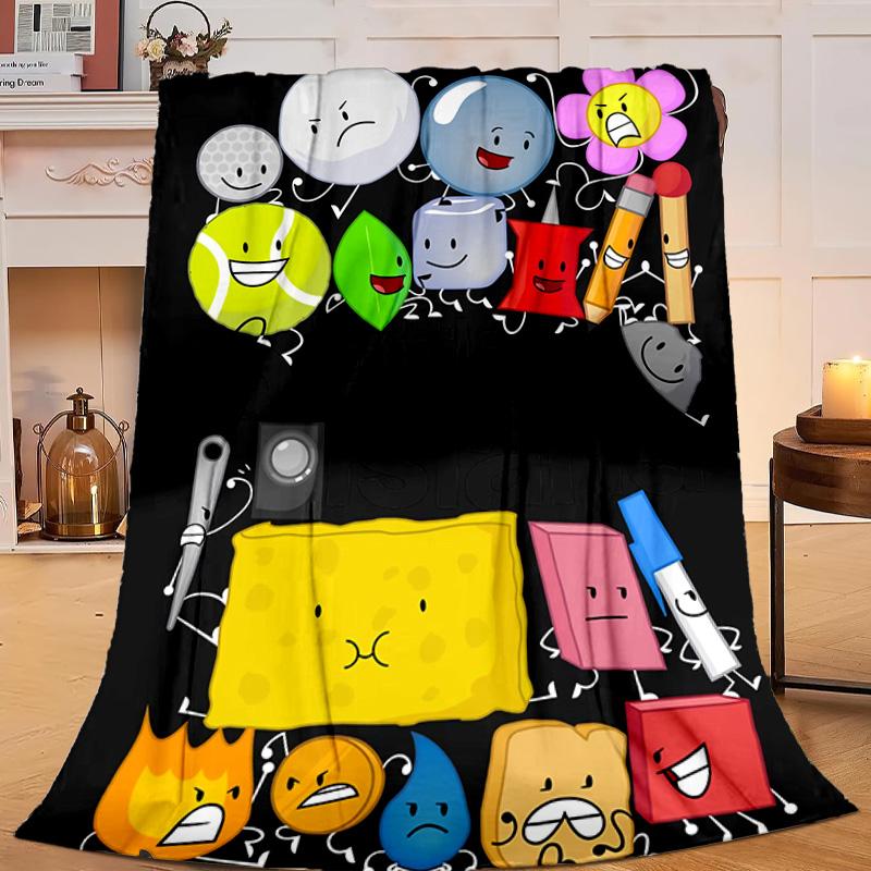1PC Colorful Dream Island Collage Flannel Blanket Gift, Suitable for Both Men And Women, Soft Ideal for Beds And Sofa, Birthday Or Christmas Gift